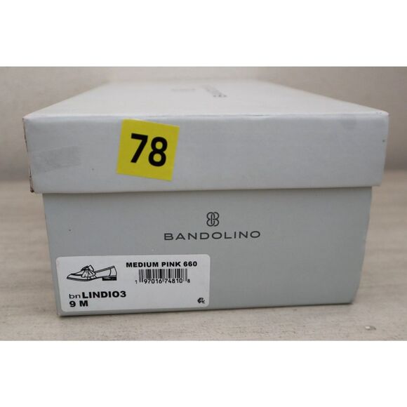 Bandolino Women's Sz 9M Pink/Mauve Patent Lindio Bow Slip-On Tailored Loafers - Picture 11 of 12